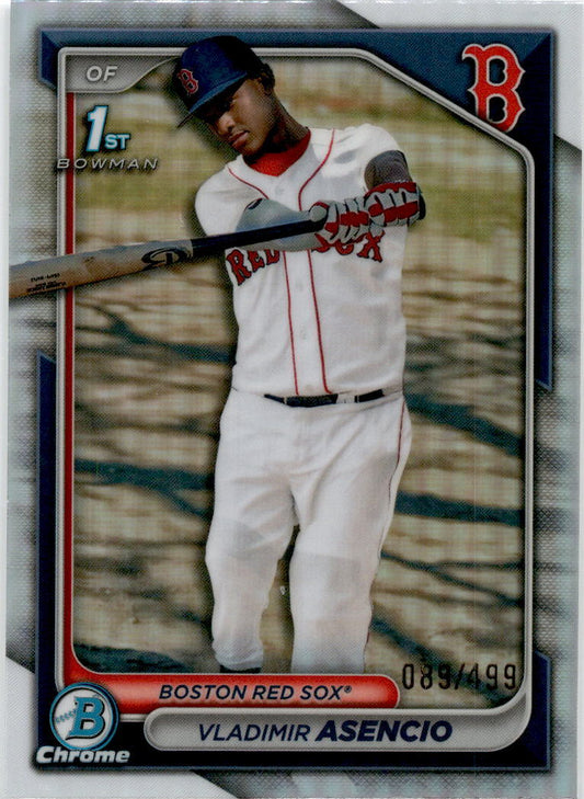 2024 Bowman Chrome Chrome Prospects Refractor #BCP-227 Vladimir Asencio /499