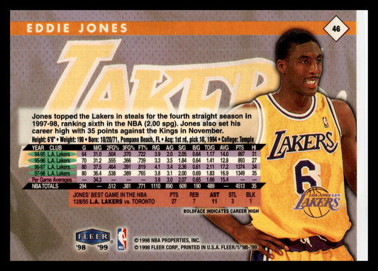 1998 Fleer Tradition #46 Eddie Jones