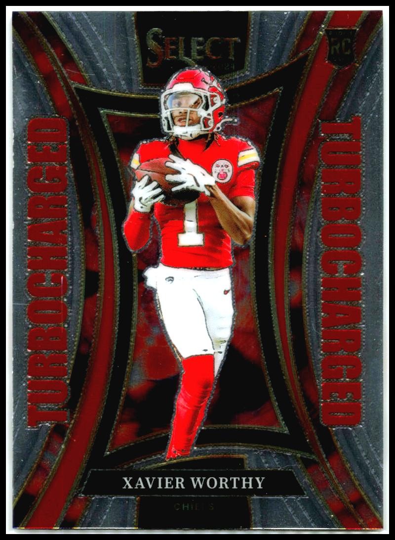 2024 Select Toubocharged #14 Xavier Worthy Rookie Chiefs