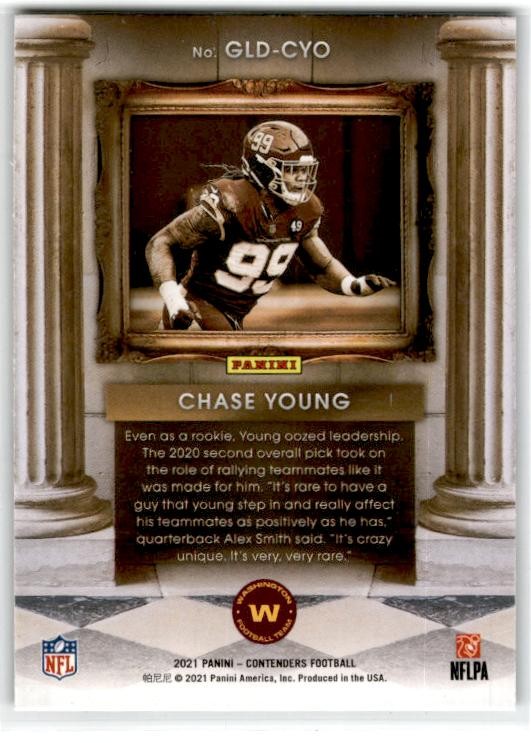 2021 Panini Contenders Gladiators #GLD-CYO Chase Young Washington Football Team