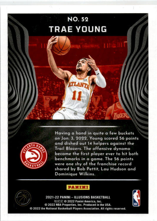 2021-22 Panini Illusions #52 Trae Young Atlanta Hawks