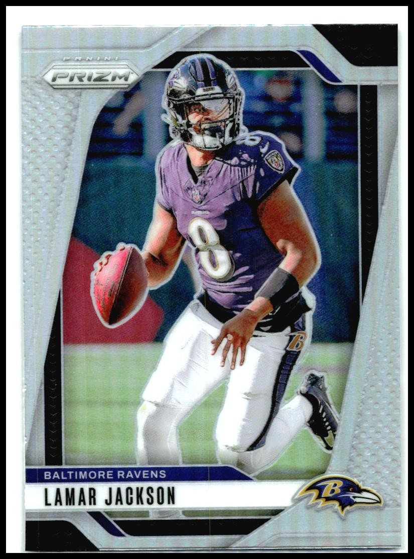 2024 Panini Prizm Silver #19 Lamar Jackson Baltimore Ravens