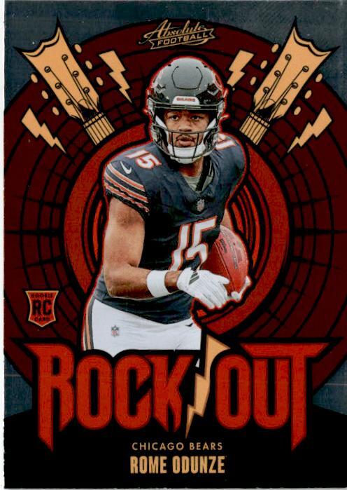 2024 Panini Absolute Rock Out #RO-ROE Rome Odunze Chicago Bears