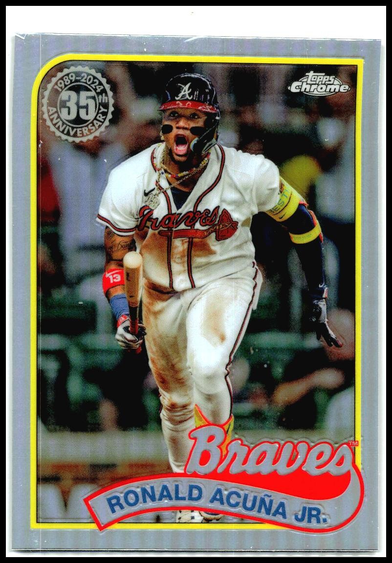 2024 Topps Chrome 1989 Topps 35th Anniversary #89CB-3 Ronald Acuña Jr. Braves