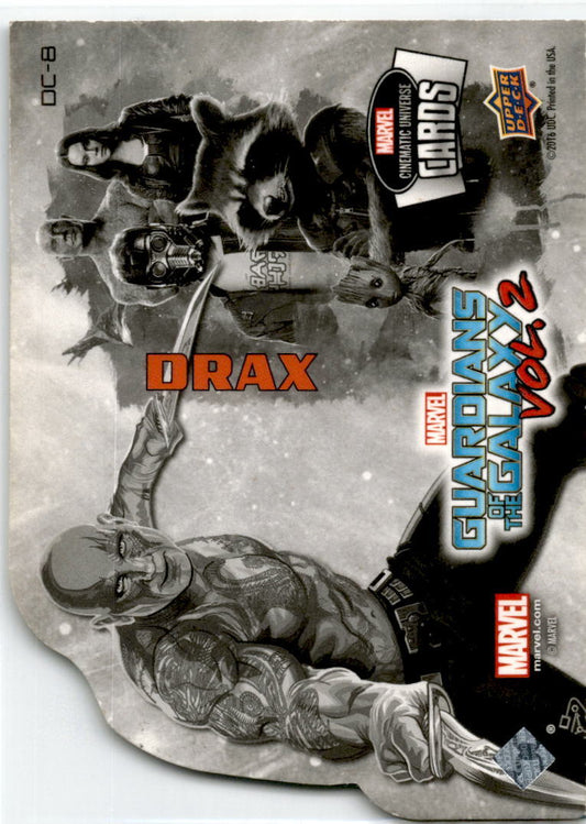 marvel cinematic universe cards Drax Guardians of the Vol 2