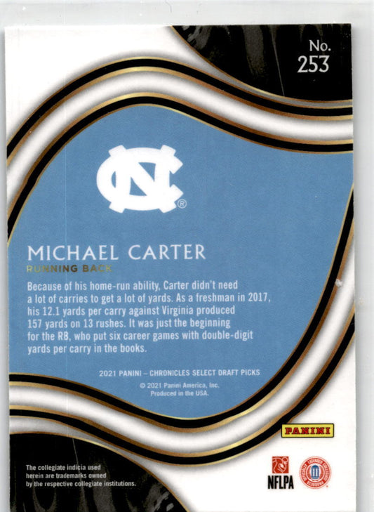 2021 Panini Chronicles Draft Picks #253 Michael Carter NY Jets