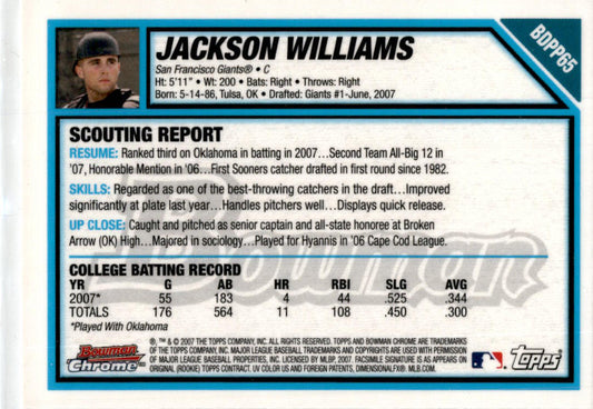 2007 Bowman #BP2 Jason Taylor Kansas City Royals