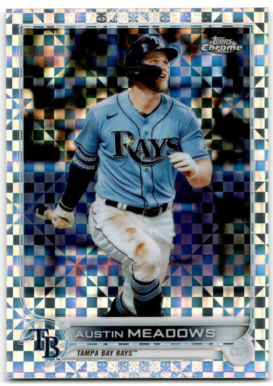 2022 Topps Chrome X-Fractor Austin Meadows Tampa Bay Rays #10