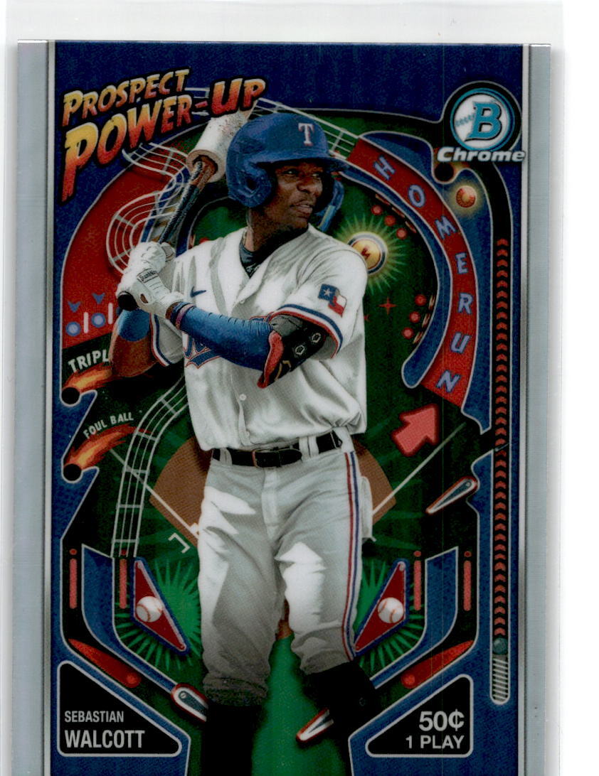 2024 Bowman Prospect Power-Up #PP-20 Sebastian Walcott Texas Rangers