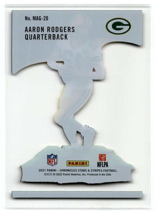 2021 Panini Chronicles Stars & Stripes Aaron Rodgers Green Bay Packers #MAG-20