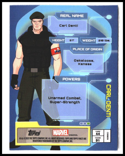 Carl Denti #44 2025 Topps Finest X-Men '97