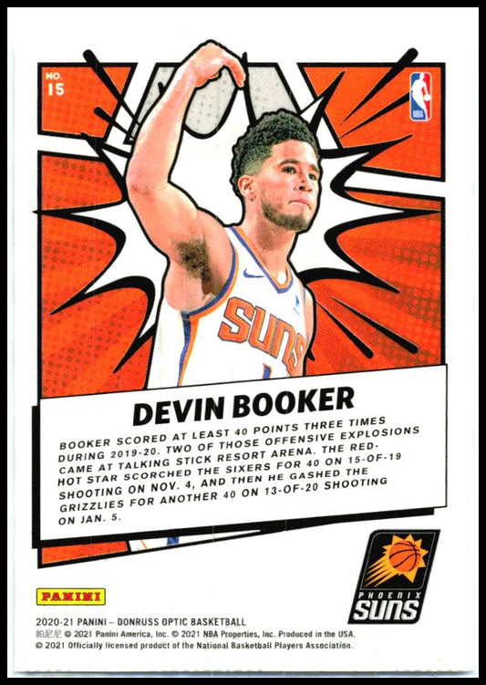2020-21 Donruss Optic My House #15 Devin Booker Phoenix Suns