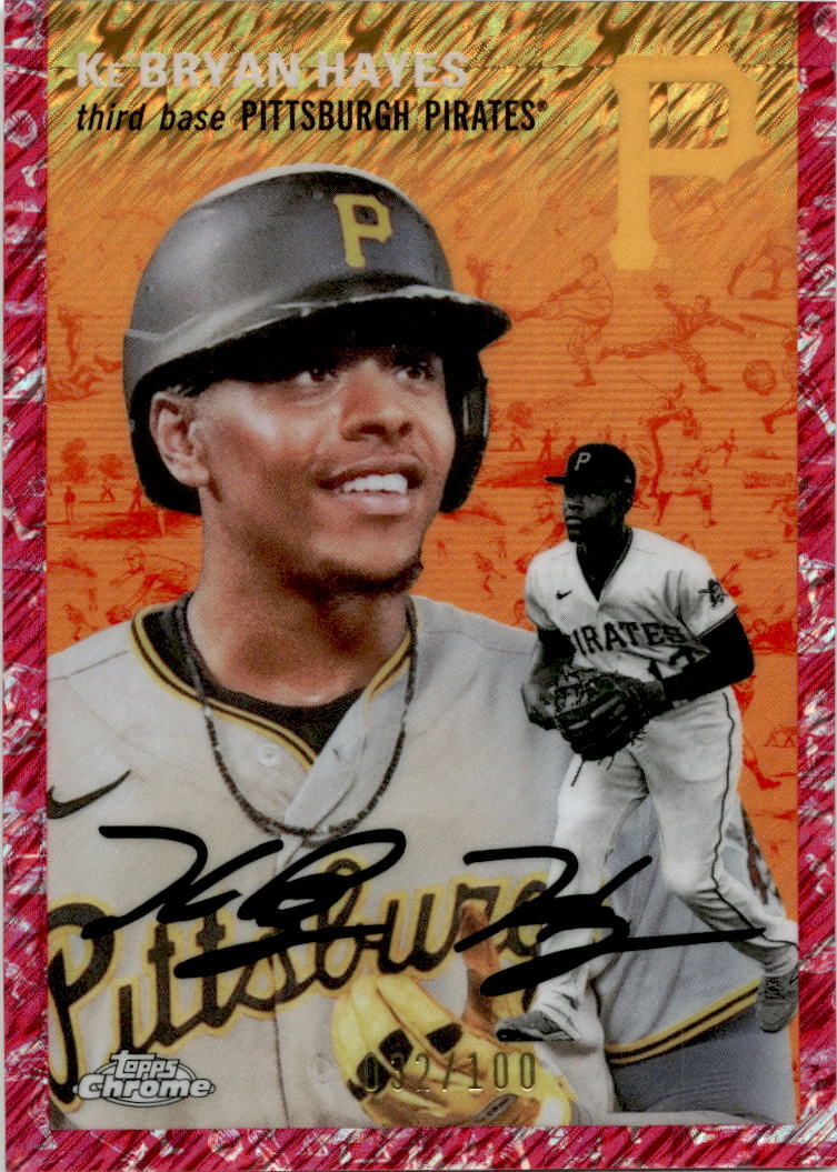2023 Topps Chrome Platinum Anniversary Fuchsia Lava #349 Ke'Bryan Hayes
