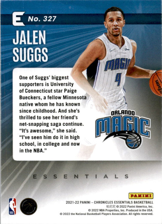 2021 Panini Chronicles Essentials #327 Jalen Suggs Orlando Magic