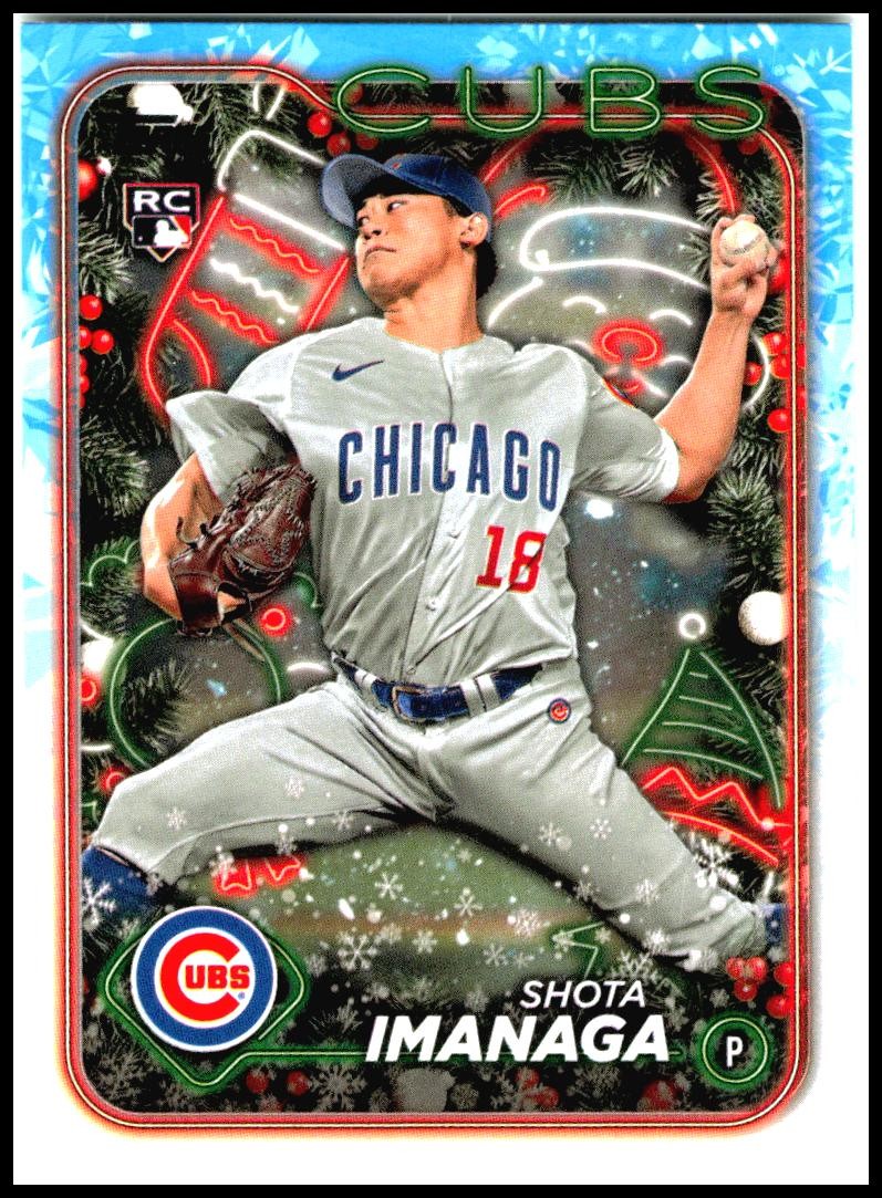 2024 Topps Holiday #H84 Shota Imanaga Rookie Chicago Cubs