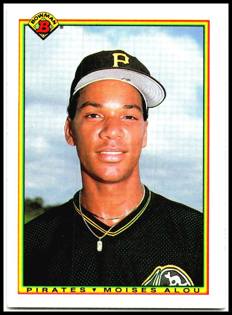 1990 Bowman #178 Moises Alou Rookie Pittsburgh Pirates