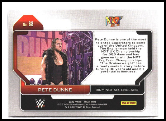 Pete Dunne #68 2022 Panini Prizm WWE