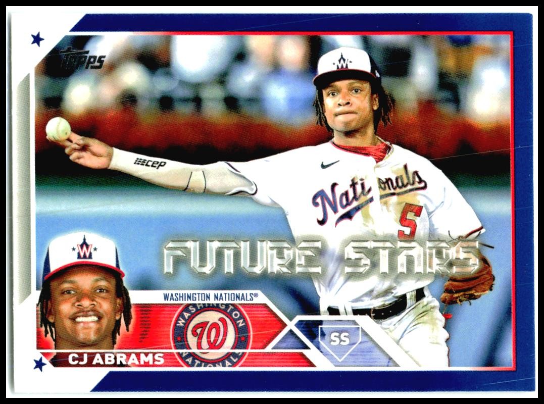 2023 Topps Blue #35 CJ Abrams Washington Nationals