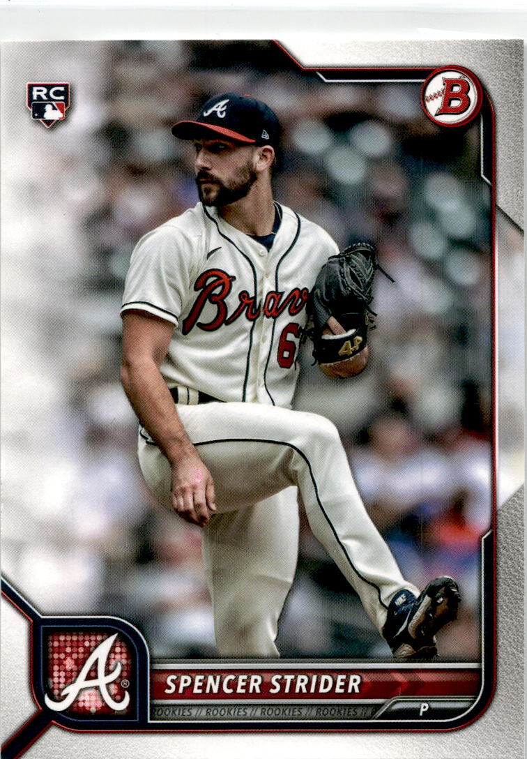 2022 Bowman #41 Spencer Strider Rookie Atlanta Braves