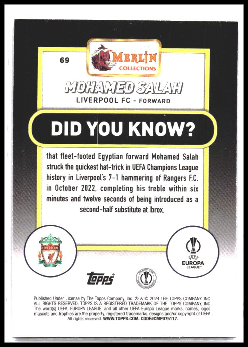 2023-24 Merlin UEFA Club Competitions #69 Mohamed Salah