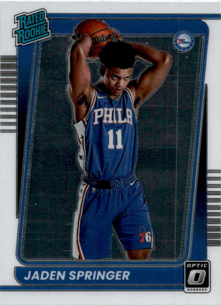 2021-22 Donruss Optic #197 Jaden Springer Rookie Philadelphia 76ers