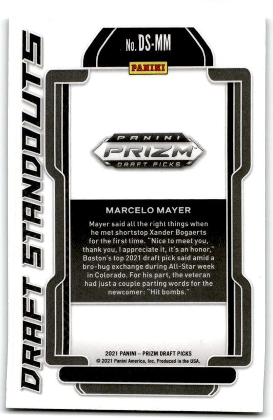 2021 Panini Prizm Draft Standouts Marcelo Mayer Boston Red Sox #DS-MM