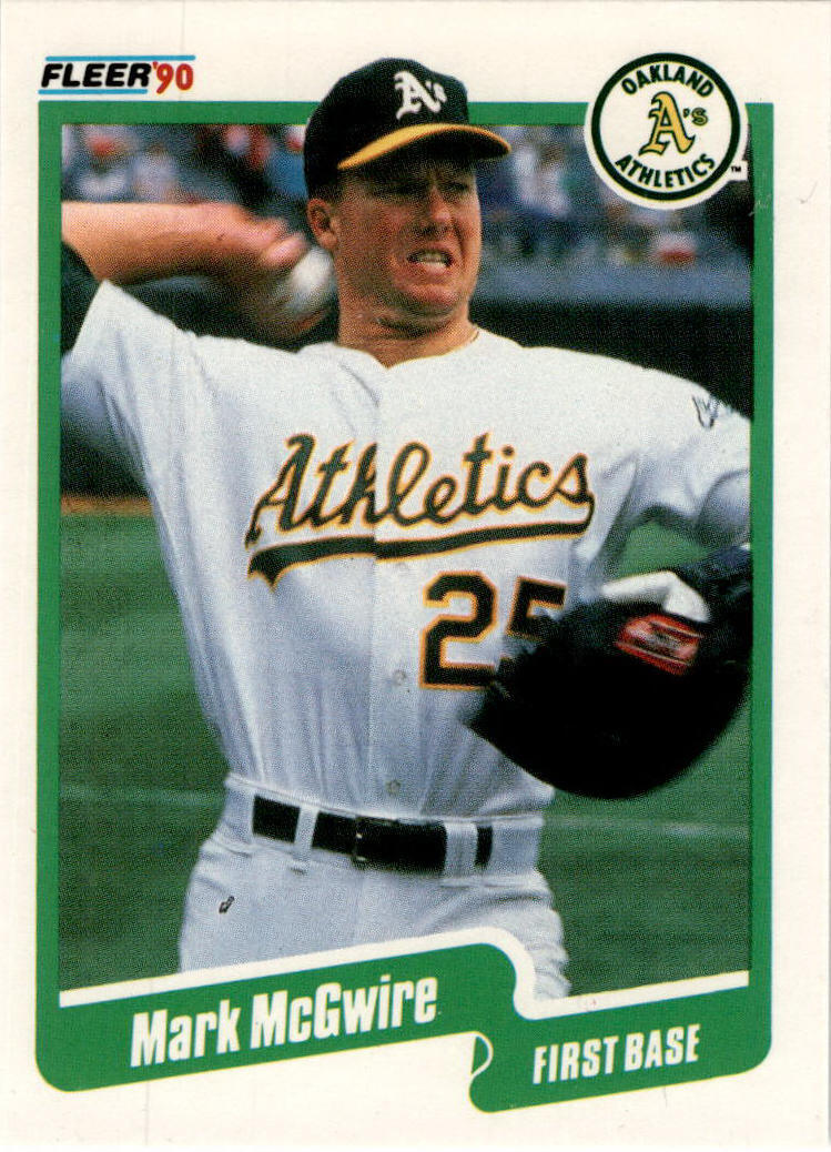 1990 Fleer #15b Mark McGwire Oakland Athletics