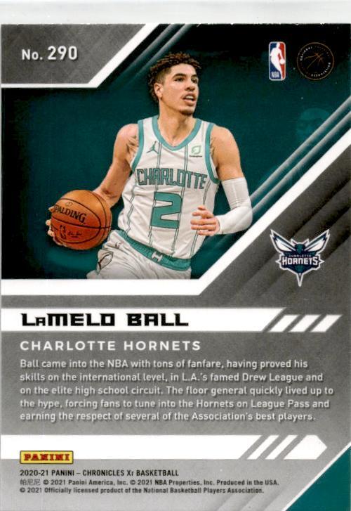 2020-21 Panini Chronicles #290 LaMelo Ball Rookie Charlotte Hornets