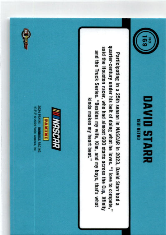 2024 Donruss Optic Racing #169 David Starr Optic