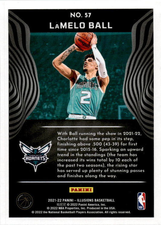 2021 Panini Illusions #57 LaMelo Ball Charlotte Hornets