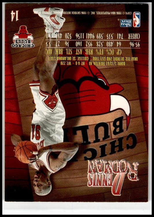 1996-97 SkyBox Z-Force #14 Dennis Rodman Chicago Bulls