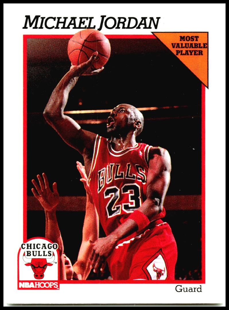1991-92 Hoops #30 Michael Jordan Chicago Bulls