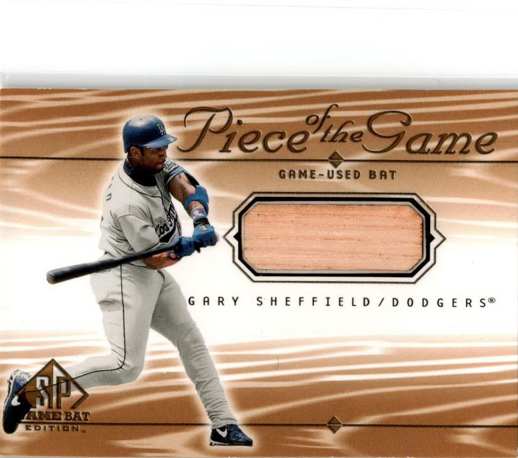 2001 SP Game Bat #GS Gary Sheffield Los Angeles Dodgers