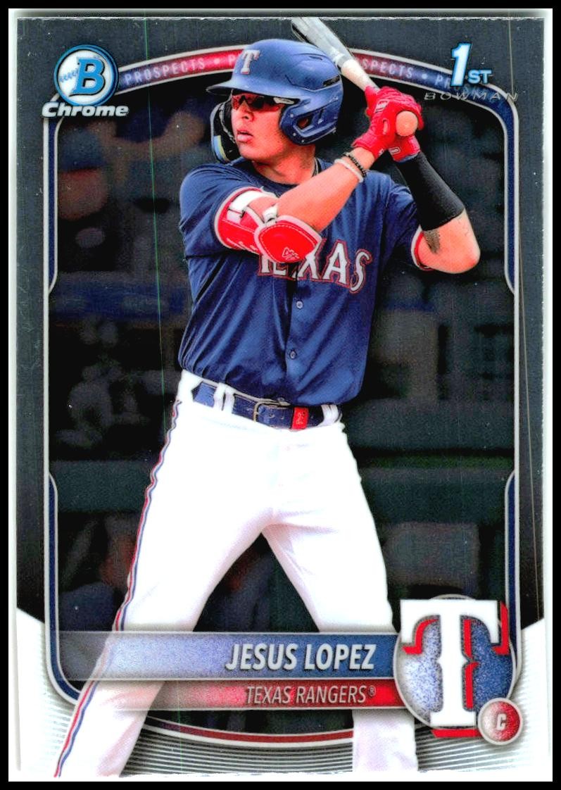 2025 Bowman Chrome Prospects #BCP-88 Jesus Lopez Texas Rangers