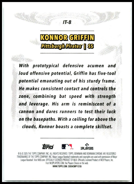 2025 Bowman Chrome The League #IT-8 Konnor Griffin