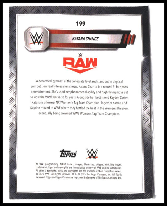 Katana Chance #199 2025 Topps Chrome WWE