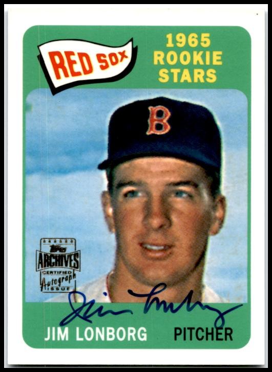 2001 Topps Archives Autographs #TAA96 Jim Lonborg Auto Boston Red Sox