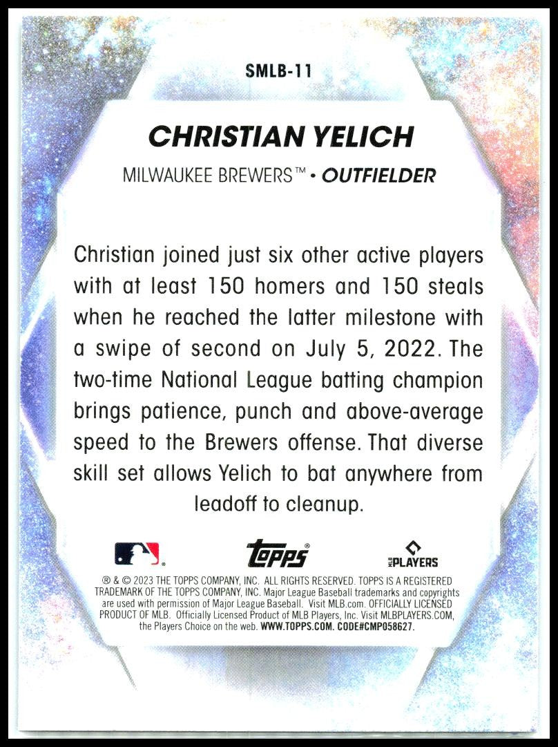2023 Topps Stars of MLB #SMLB-11 Christian Yelich Milwaukee Brewers