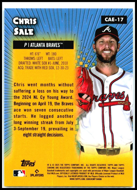 2025 Topps Chrome All-Etch #CAE-17 Chris Sale Braves