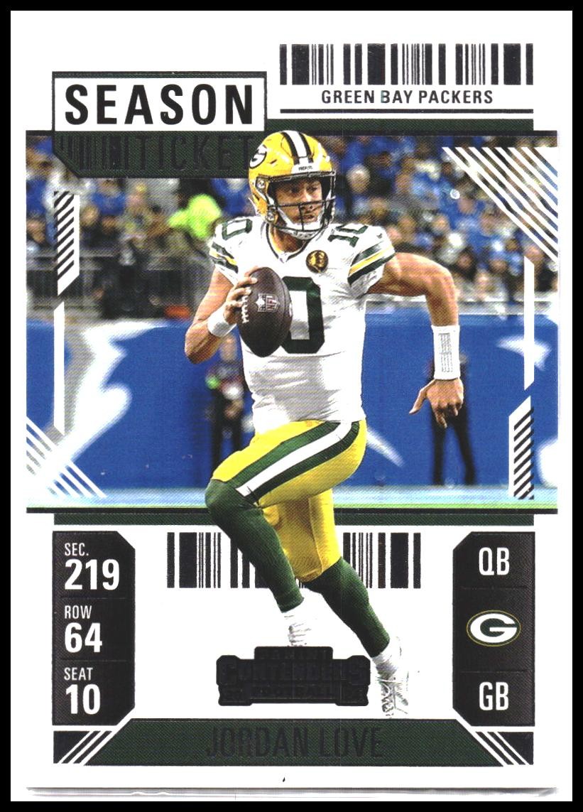Jordan Love #37 2024 Panini Contenders Season Ticket Retail