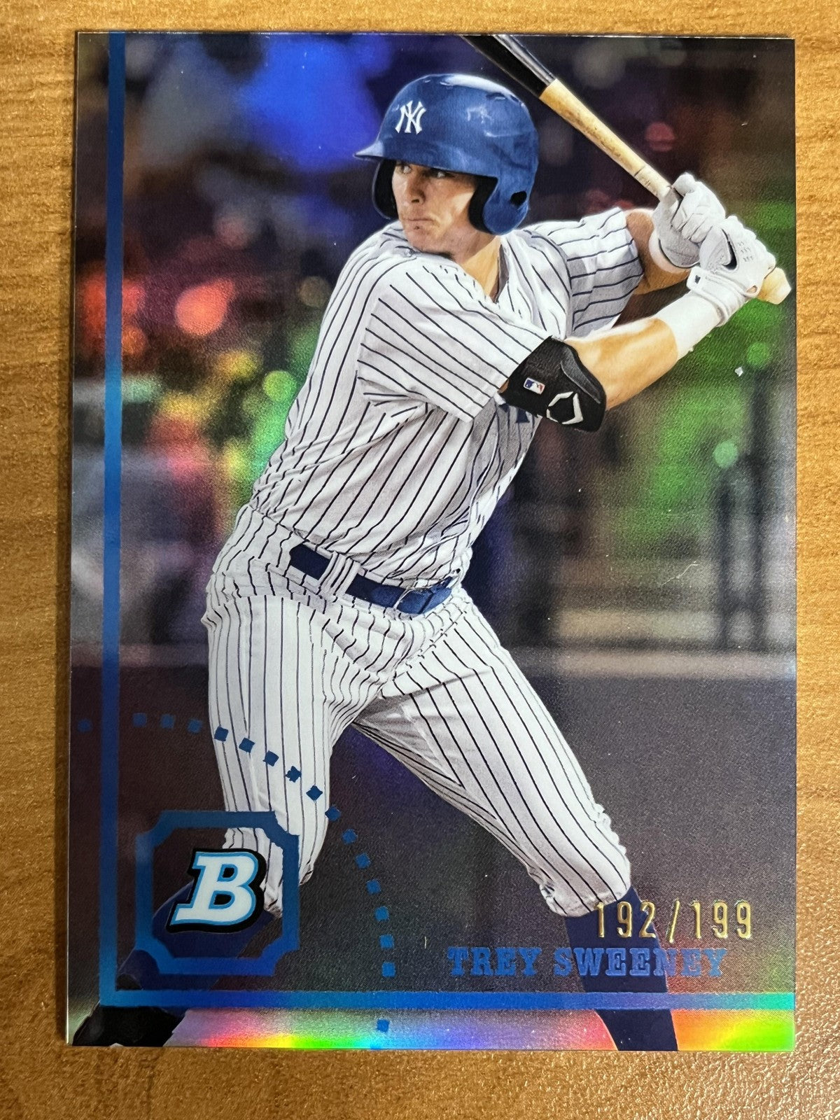 2022 Bowman Heritage Chrome Prospects Refractor #BHPC-130 Trey Sweeney Yankees
