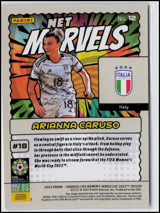 2023 Donruss FIFA Women's World Cup #12 Arianna Caruso Net Marvels