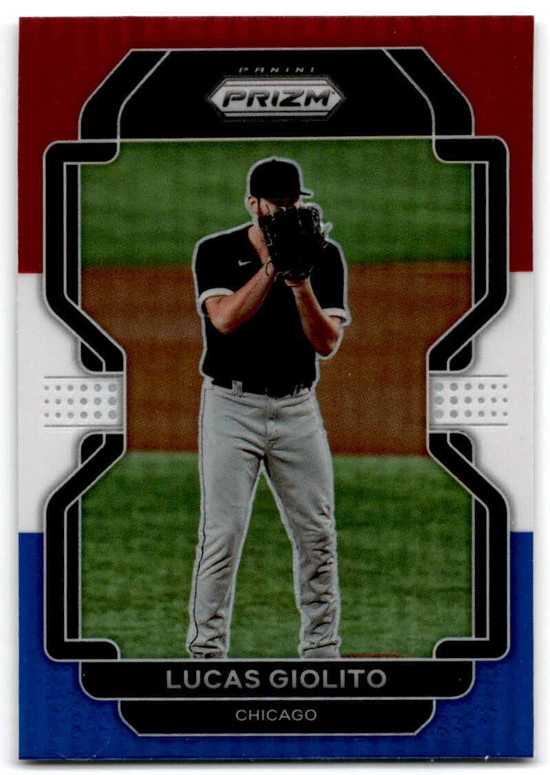2022 Panini Prizm Red/White/Blue Lucas Giolito Chicago White Sox #10