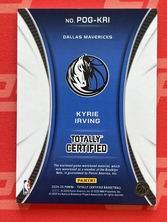 2024-25 Panini Totally Certified Piece of the Game #POG-KRI Kyrie Irving Dallas