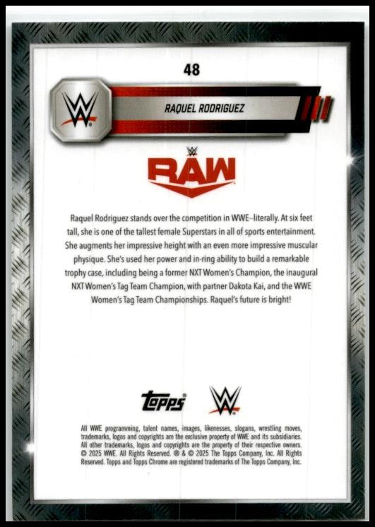 2025 Topps Chrome WWE #48 Raquel Rodriguez