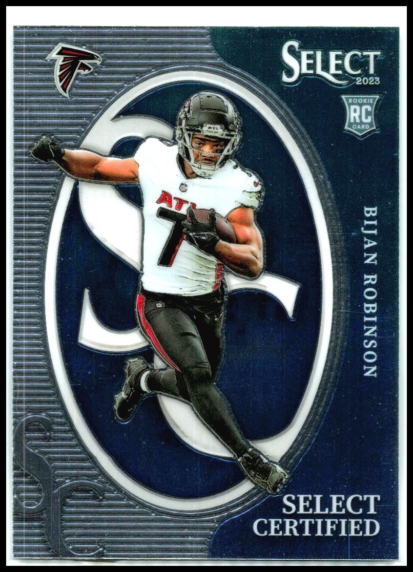 2023 Panini Select Select Certified Rookies #CRO-BRO Bijan Robinson Falcons