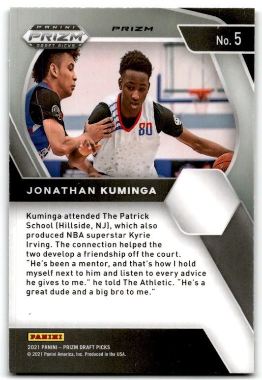 2021-22 Green Prizm Jonathan Kuminga Golden State Warriors #5