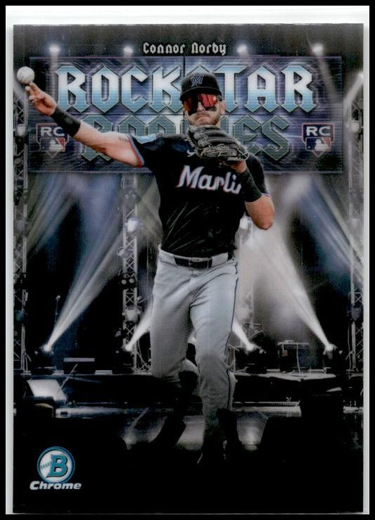2025 Bowman Rockstar Rookies #RR-13 Connor Norby Miami Marlins