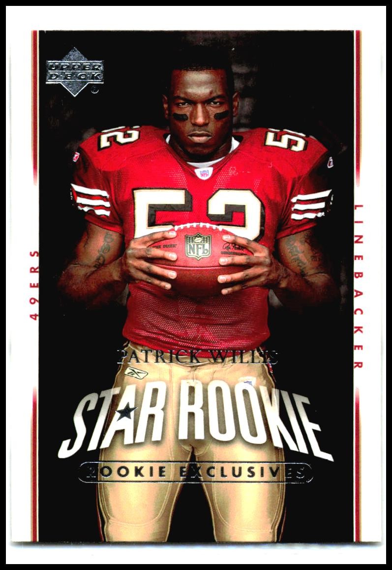 2007 Upper Deck Rookie Exclusives Star Rookies #288 Patrick Willis Rookie 49ers