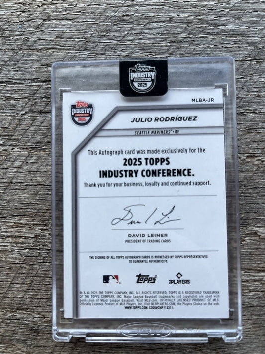 2025 Topps Industry Conference Julio Rodriguez Auto /15 Seattle Mariners